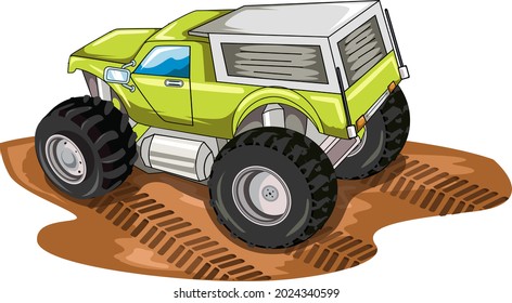 big truck illustration hand drawing illustration