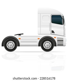 big truck tractor for transportation cargo vector illustration isolated on white background
