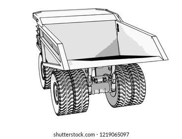 big truck vector