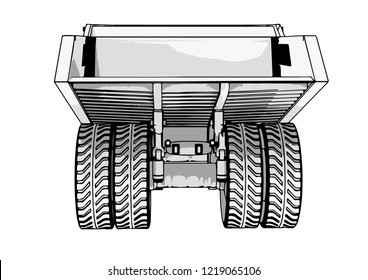 big truck vector