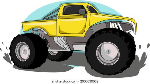big truck vehicle illustration vector
