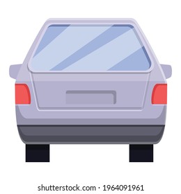 Big trunk car icon. Cartoon of Big trunk car vector icon for web design isolated on white background