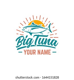 Big tuna logo in a classic style