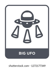 big ufo icon vector on white background, big ufo trendy filled icons from Astronomy collection, big ufo simple element illustration