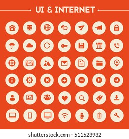 Big UI And Internet icon set