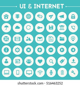 Big UI And Internet icon set