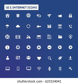 Big UI And Internet icon set