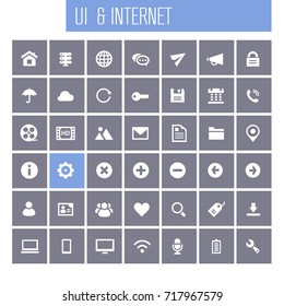 Big UI And Internet icon set