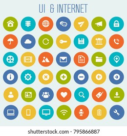 Big UI And Internet icon set