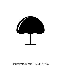 Big umbrella icon vector illustration in solid/glyph style