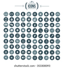 Big Universal website icon set design,clean vector