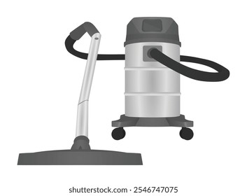 Big vacuum cleaner. vector illustration