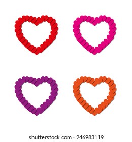 Big Valentines Hearts from Smaller Hearts