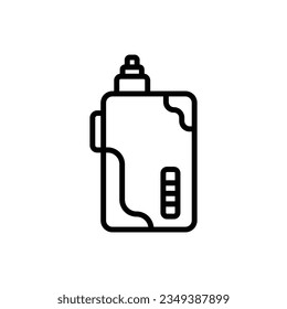 Big Vape Outline Icon Vector Illustration