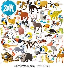 Big vector animal set