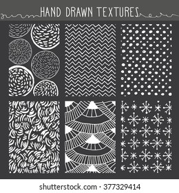 Big vector collection of homemade textures and elements. Created in ink for your design.