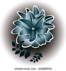 Big Vector Flower.