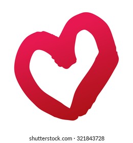 Big vector heart.