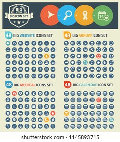 Big vector icon set design