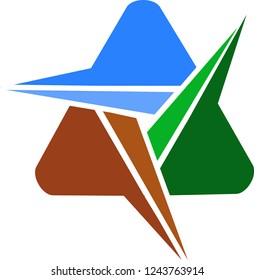 Big vector logo design. Unusual icons for business