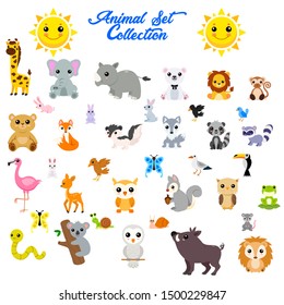 Big vector set of animals