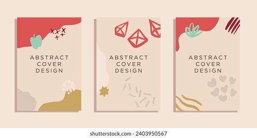 Big vector set of brutalist geometric shapes. Trendy abstract minimalist figures, stars, flowes, circles. Modern abstract graphic design elements.Vector illustration