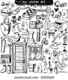 big vector set : Doodles