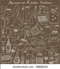 big vector set : kitchen