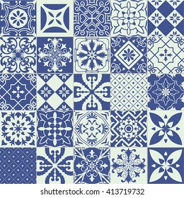 Big vector set of tiles background. For wallpaper, backgrounds, decoration for your design, ceramic, page fill and more. 