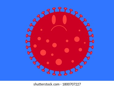 big virus as a vector illustration