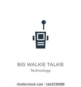 Big walkie talkie icon vector. Trendy flat big walkie talkie icon from technology collection isolated on white background. Vector illustration can be used for web and mobile graphic design, logo, 