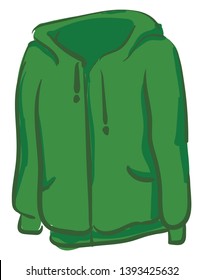 Dibujo o ilustración de gran color vectorial verde cálido