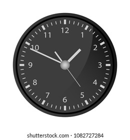 Big watch for wall vector design illustration
