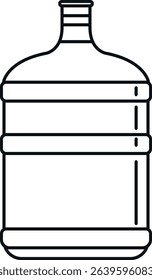 Big water bottle icon. Food product signs and symbols.