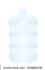 Gran botella de agua. ilustración vectorial