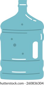 Big water bottle vector illustration