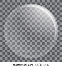 Big water bubble icon. Realistic illustration of big water bubble vector icon for web design