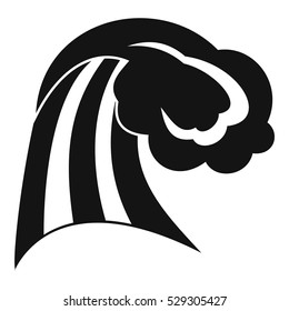 Big wave icon. Simple illustration of big wave vector icon for web