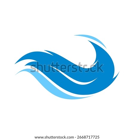 Big wave illustration design vector