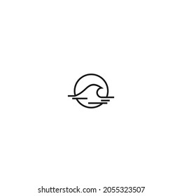 big wave logo and icon