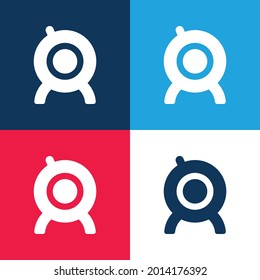 Big WebCam-Symbol-Set in Blau und Rot