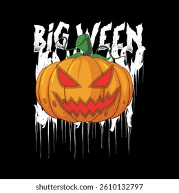 BIG WEEN ENERGY - witch, retro, Halloween vector t shirt design