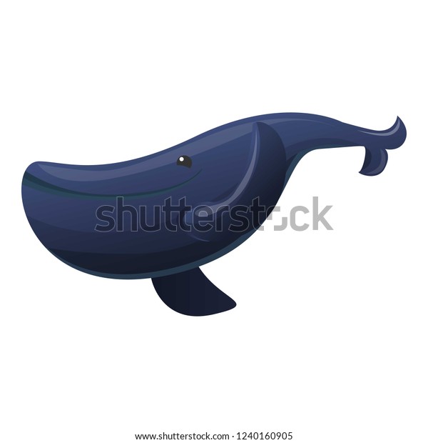 Big Whale Icon Cartoon Big Whale Stock Vector (Royalty Free) 1240160905 ...