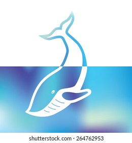 Big whale - symbol sea