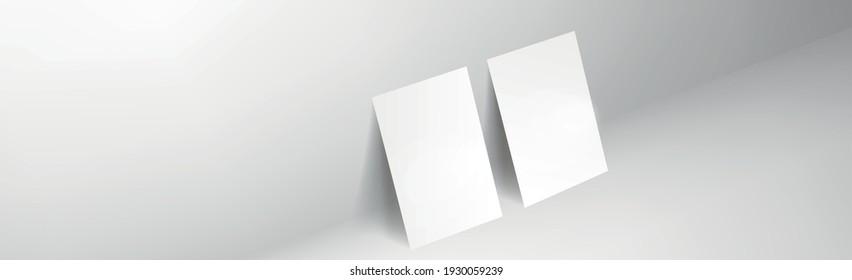 Big White Banner Background Template - illustration