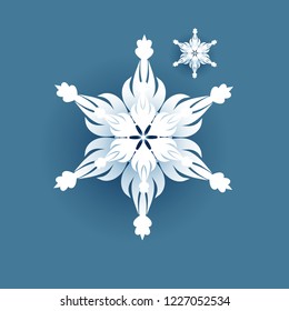 Big white snowflake icon