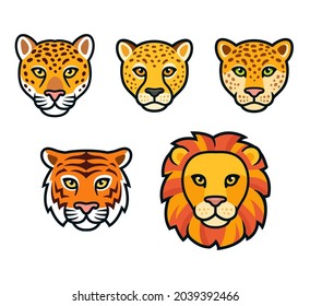 face of a lion clipart lots