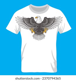 big wild eagle shirt mockup design usa eagle for shirt
