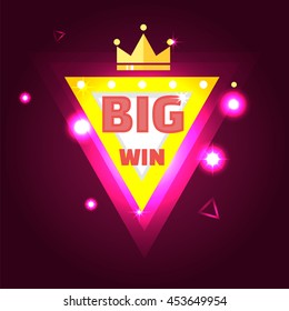 Big win banner