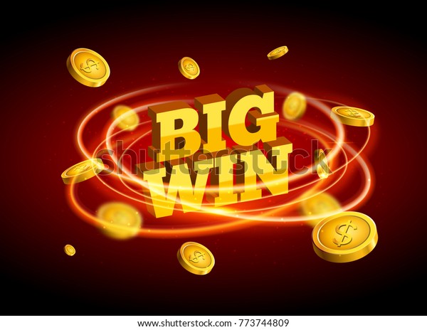 カジノジャックポットで金デザイン賞を大当たり ポーカーやルーレットのラックゲームバナー 優勝賞のサインコイン のベクター画像素材 ロイヤリティフリー